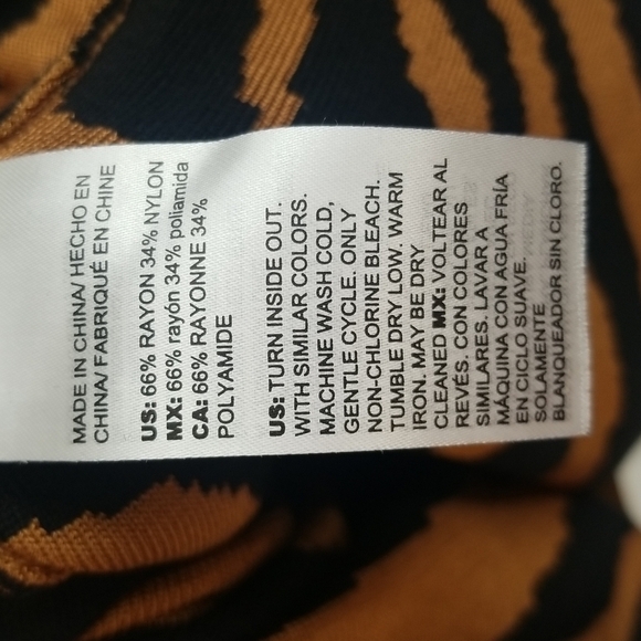 Chico's Animal Striped Crew Neck Stretch Knit Pullover Sweater Top - Picture 9 of 12